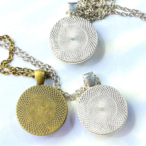 Glass Dome Cat Necklaces Lot of Three Crazy Cat Lady - Picture 7 of 9